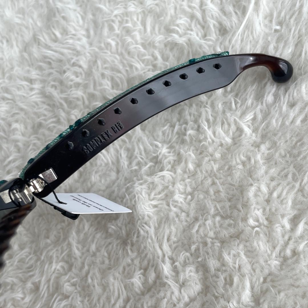 新品未使用品★ コンプレックスビズ バナナクリップ グリーン スワロフスキー
