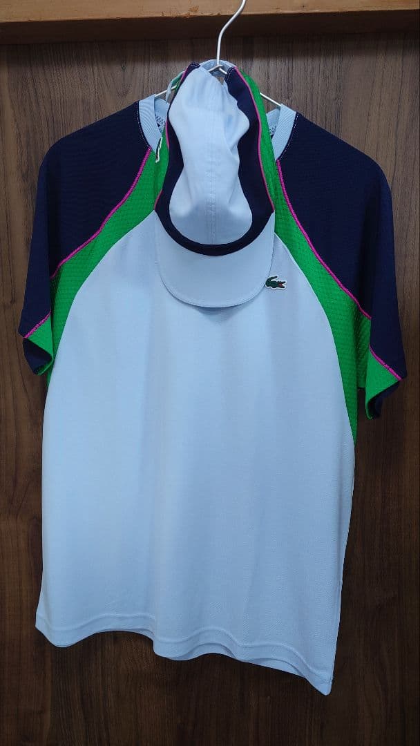 LACOSTE ウルトラドライ テニス用Tシャツ 日本サイズXL＆キャップセット