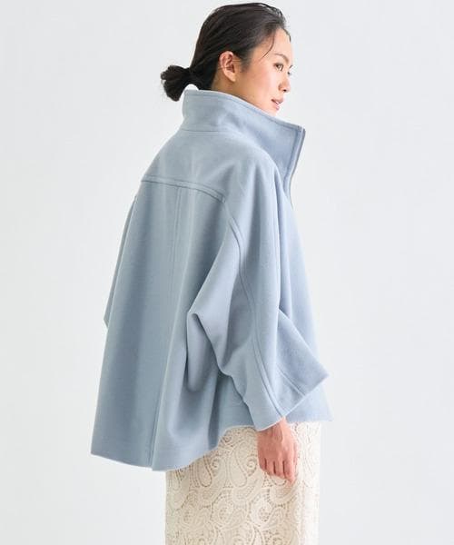 ANAYI ラムウールケープコート