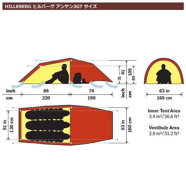 【新品】ヒルバーグ アンヤン 3 GT サンド 定価228800円 ケロン ナロ