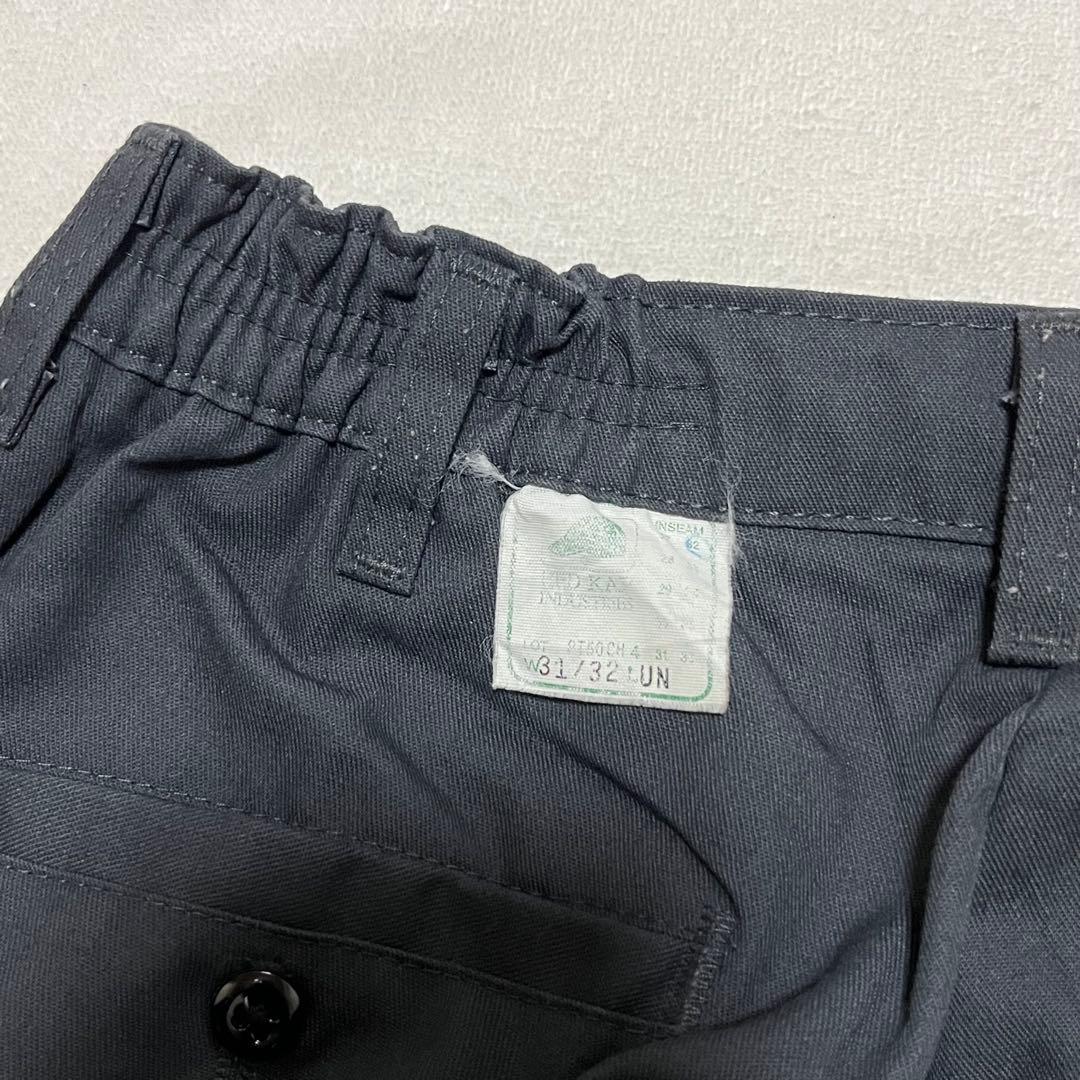 90s USA製 RED KAP ワークパンツ PT60 チャコール 31/32