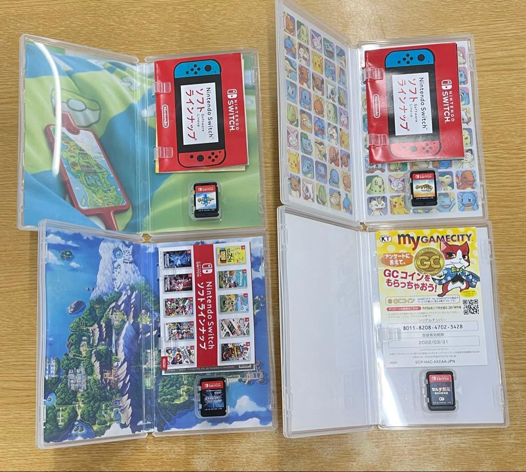ポケモン、ゼルダ無双厄災の黙示録Switch スイッチソフト4本セット
