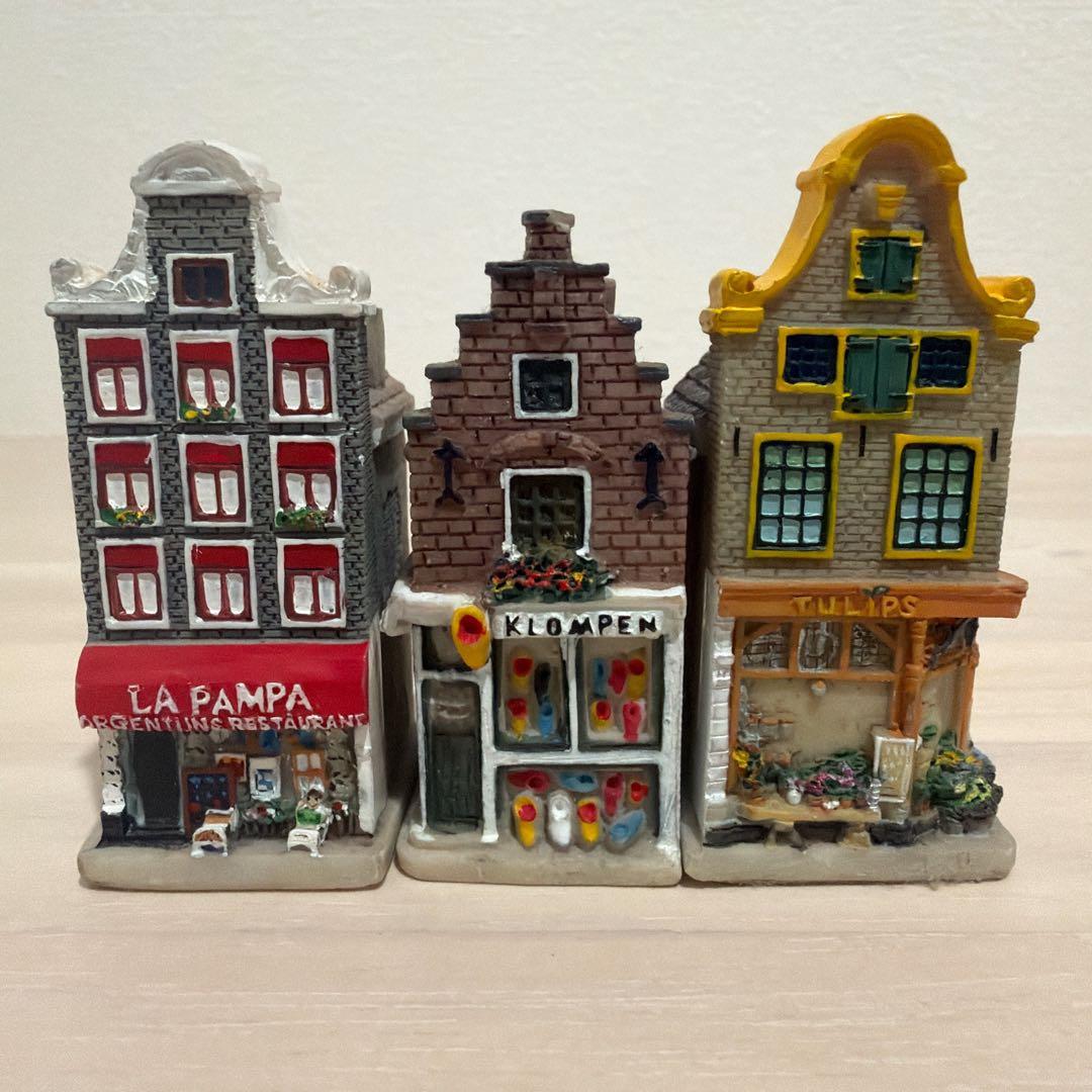 【美品】オランダ ミニチュア ハウス 7点セット
