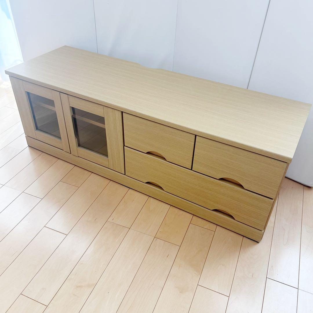 ニトリ　テレビボード　Nブレイス　BRACE幅120 ローボード ライトブラウン