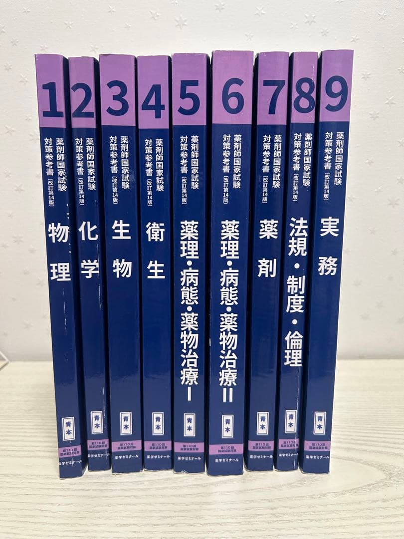 第110回薬剤師国家試験対策 青本・青問 全巻セット ＋薬ゼミの必須対策問題集