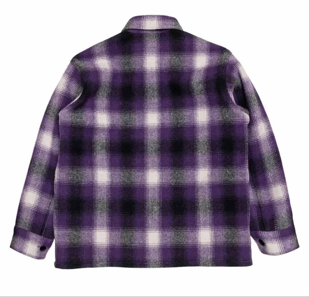 SUBCULTURE OMBRE CHECKJACKET PURPLE 3サイズ