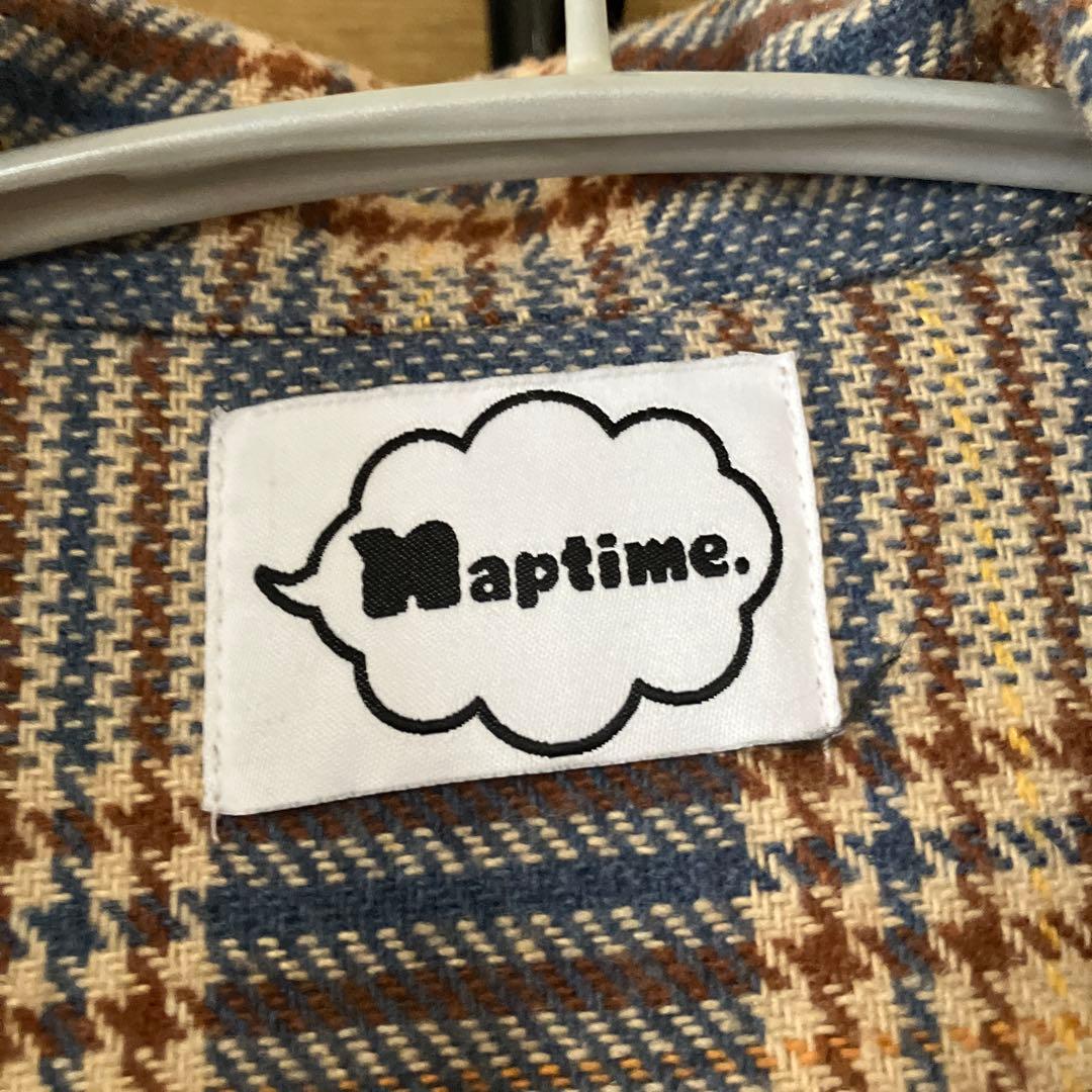 Naptime チェックシャツ　ブルー　Nissy