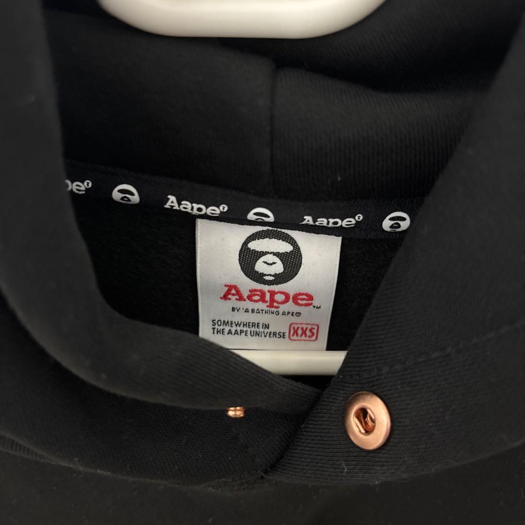 Aape by A Bathing Ape ブラックパーカー XXS