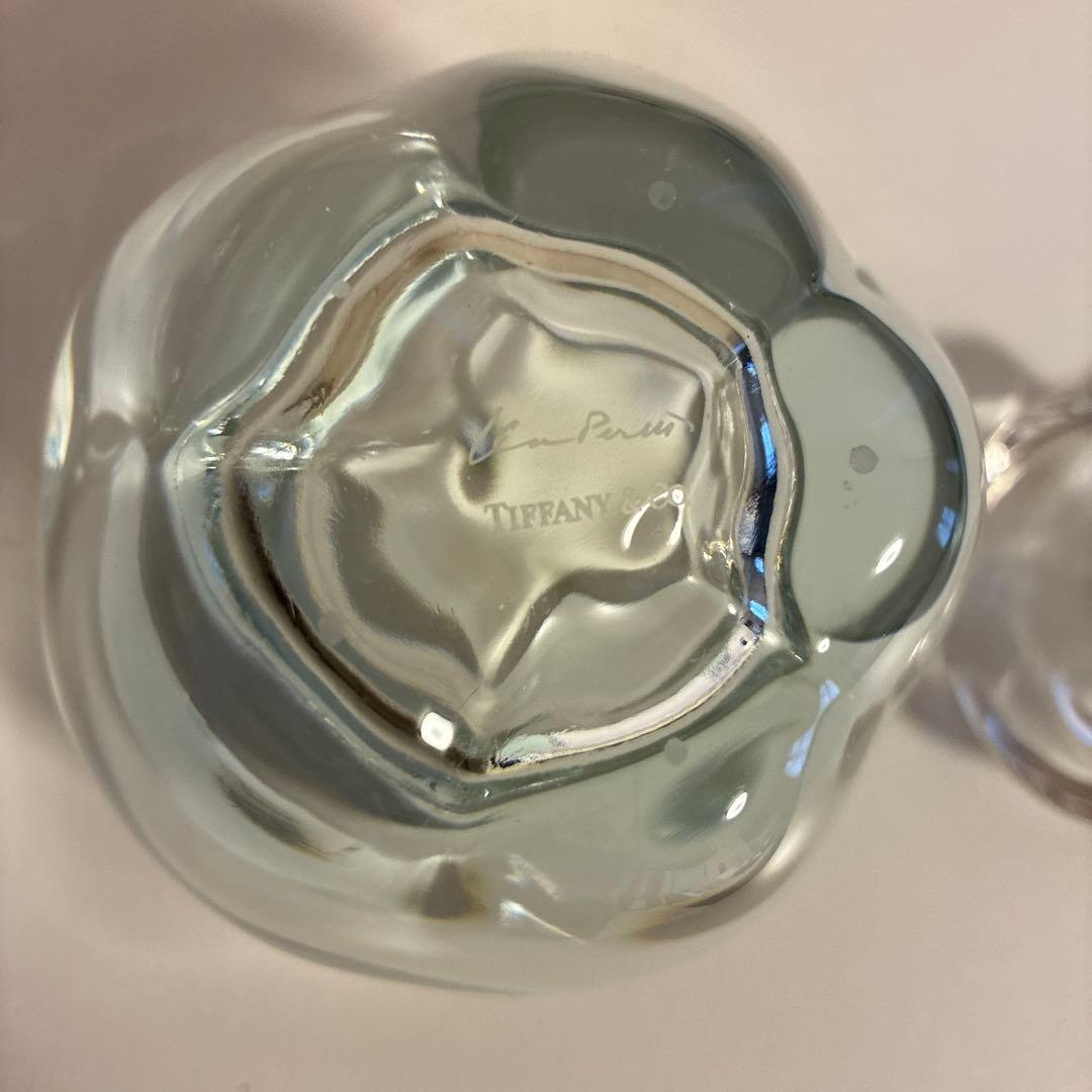 新品 Tiffany & Co. ガラス製 リンゴ型 ペーパーウェイト 置物
