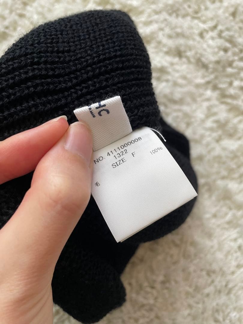 【超美品】Ron Herman watch cap ニット帽 ビーニー ブラック
