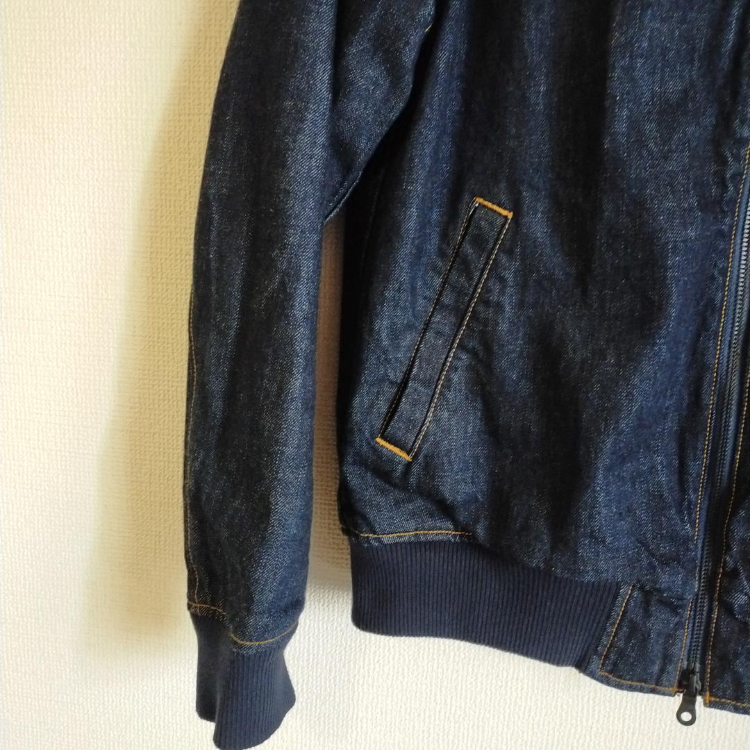 レア　美品　JAPAN BLUE ジャパンブルー　デニム　MA-1　L 　濃紺