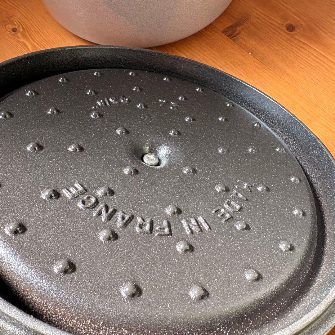 【早い者勝ち】新品　STAUB グランドココット　24cm シフォンローズ　深鍋
