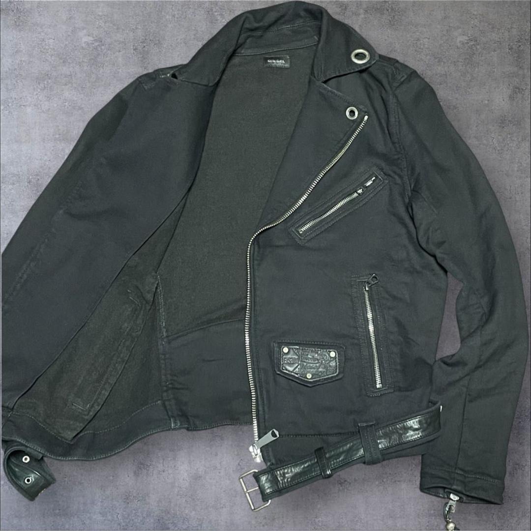 DIESEL COTTON RIDER'S JACKET Sサイズ 黒 y2k