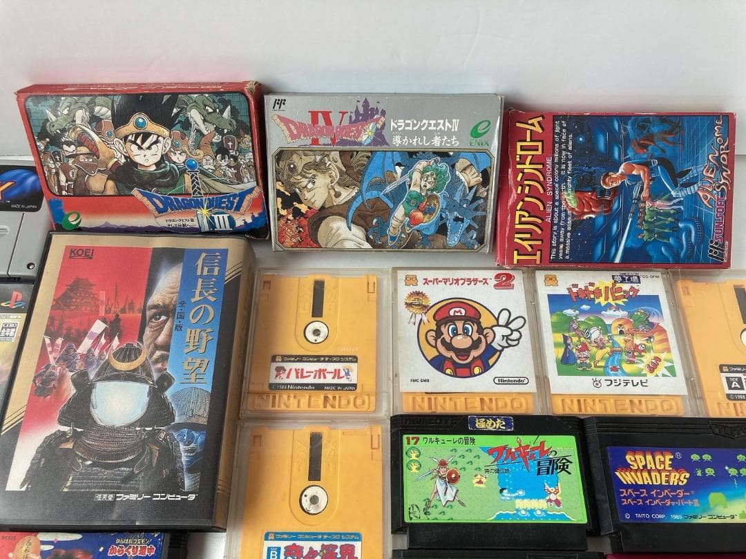 レトロゲームセット　信長の野望　ドラゴンクエスト　がんばれゴエモンたけしの挑戦状