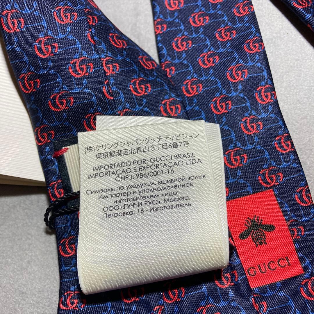 ゴル吉 グッチ　ネクタイ　GG柄