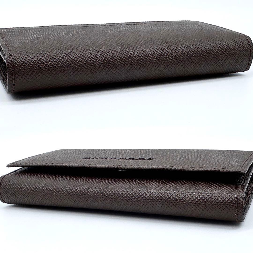 希少 未使用✨BURBERRY ノバチェック 4連キーケース レザー ブラウン