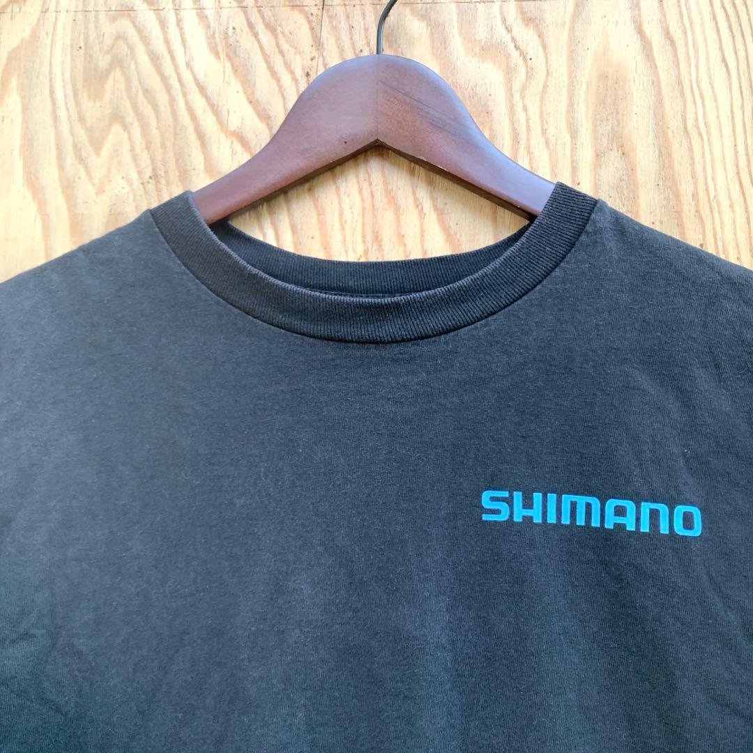 SHIMANO★シマノ★両面プリント★袖プリント★長袖★ロンT★フィッシング★M
