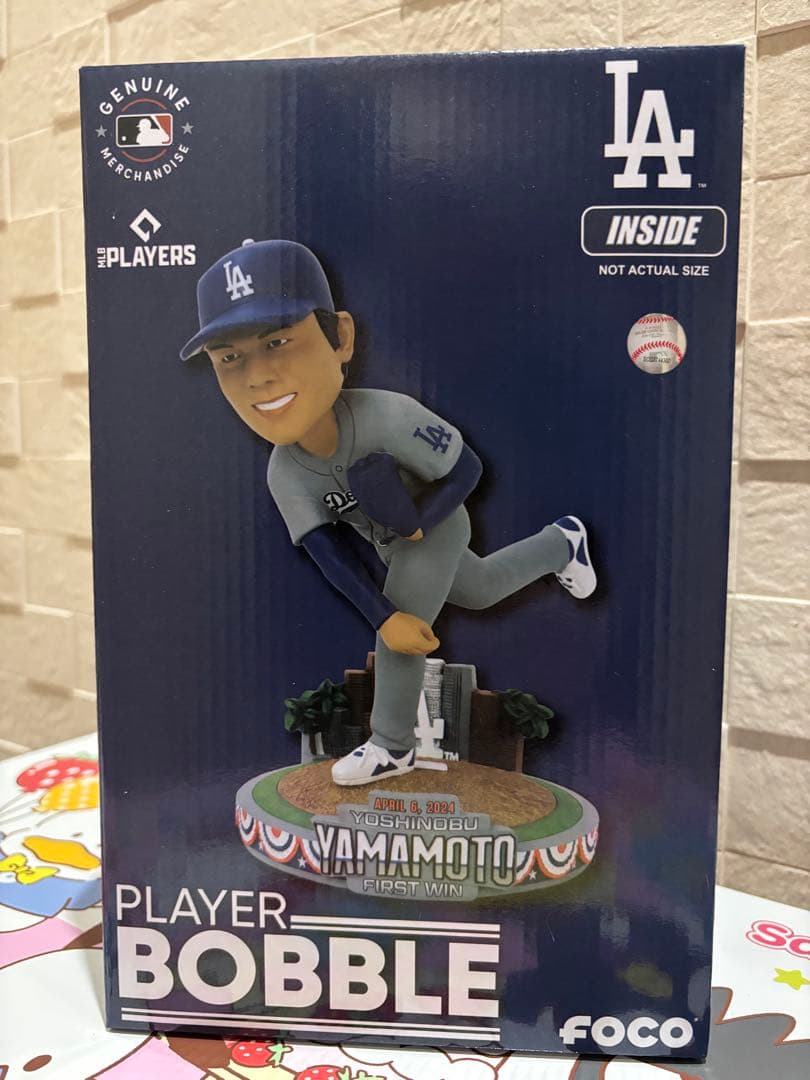 山本由伸 2024年ＭＬＢ初勝利 ボブルヘッド 世界218個限定品