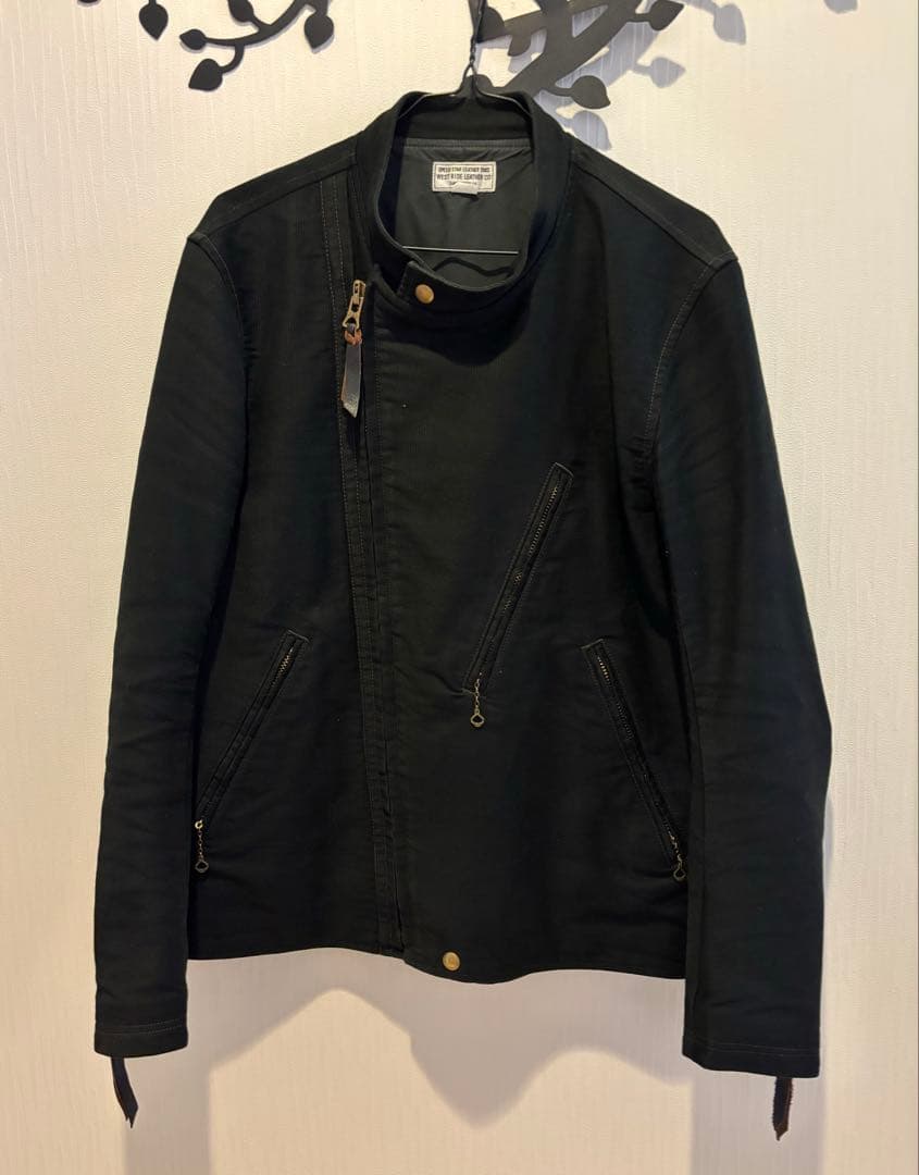 ウエストライド コットン ダブル　ライダース　コーデュロイ　ジャケット