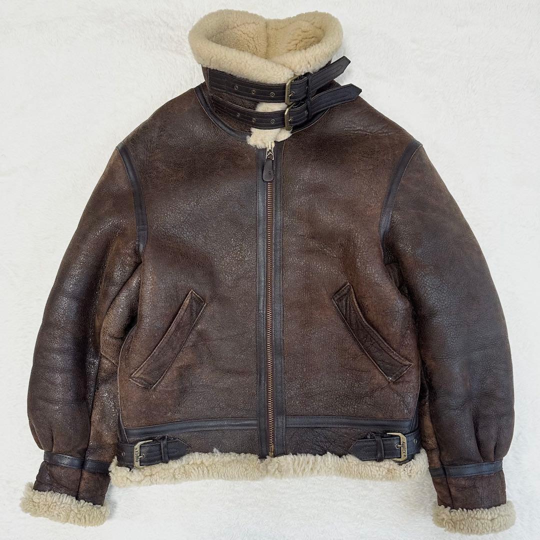 美品✨AVIREX TYPE B-3 フライトジャケット ムートン 36 M