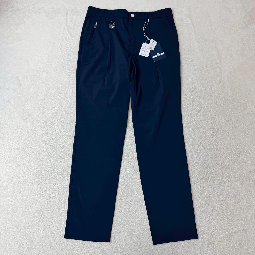 新品　ホーンガーメント　ゴルフパンツ　近年　ネイビー