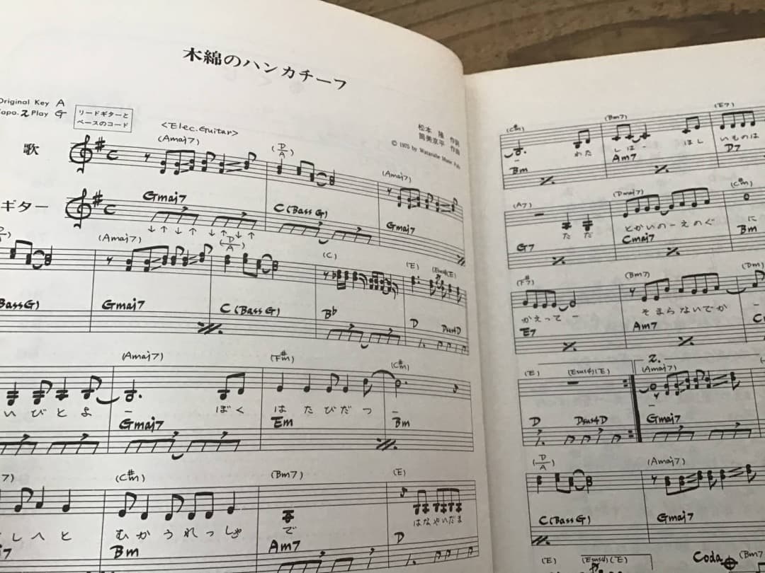 ★楽譜/太田裕美&岩崎宏美/ギタージョイ/ギター弾き語り