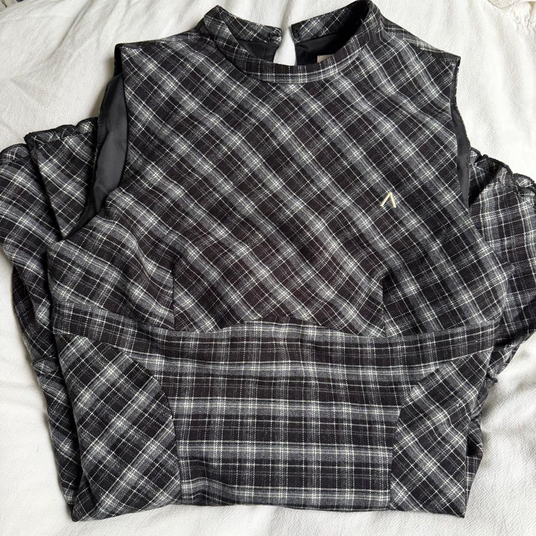 ワンピース andmary Lulu check set mini dress
