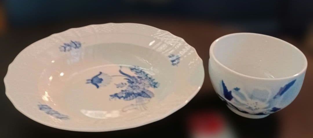 【ロイヤルコペンハーゲン】ブルーフラワー　スープボウル　2点