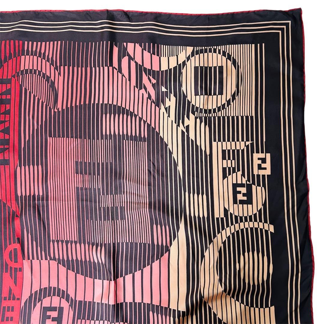 FENDI フェンディ ズッカ グラデーション 大判シルクスカーフ
