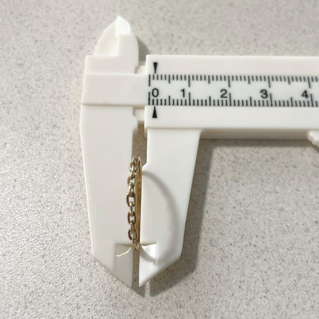 金*犀様 美品 K18 チェーンデザインリング