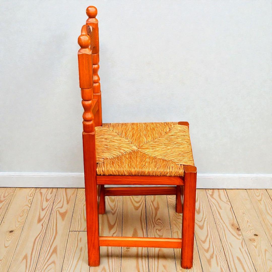 ナチュラルさま専用❣️木製 カントリーチェア ラッシュシート ダイニングチェア