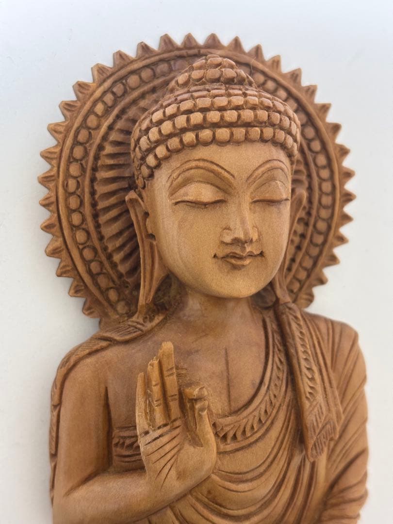 真正白檀　仏像　阿弥陀如来　彫刻　置物