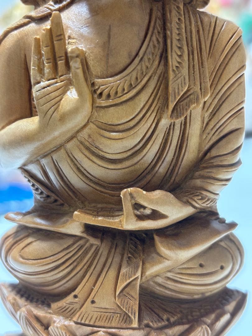 真正白檀　仏像　阿弥陀如来　彫刻　置物