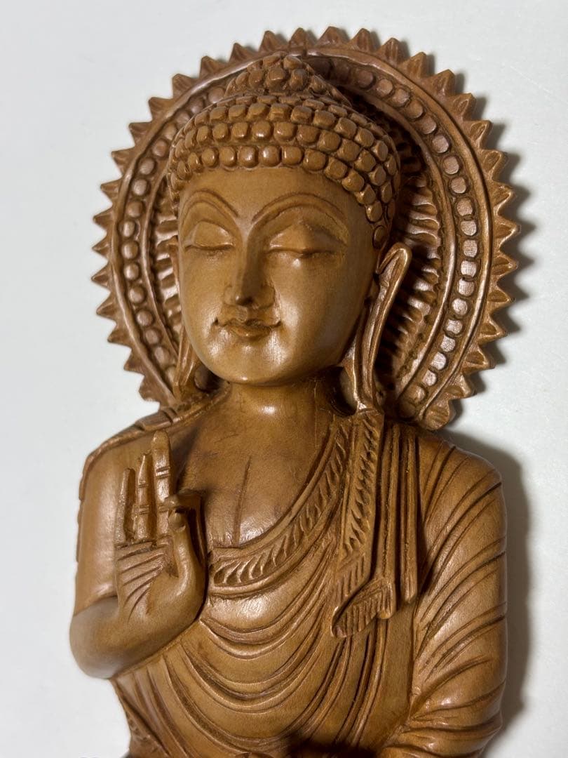 真正白檀　仏像　阿弥陀如来　彫刻　置物