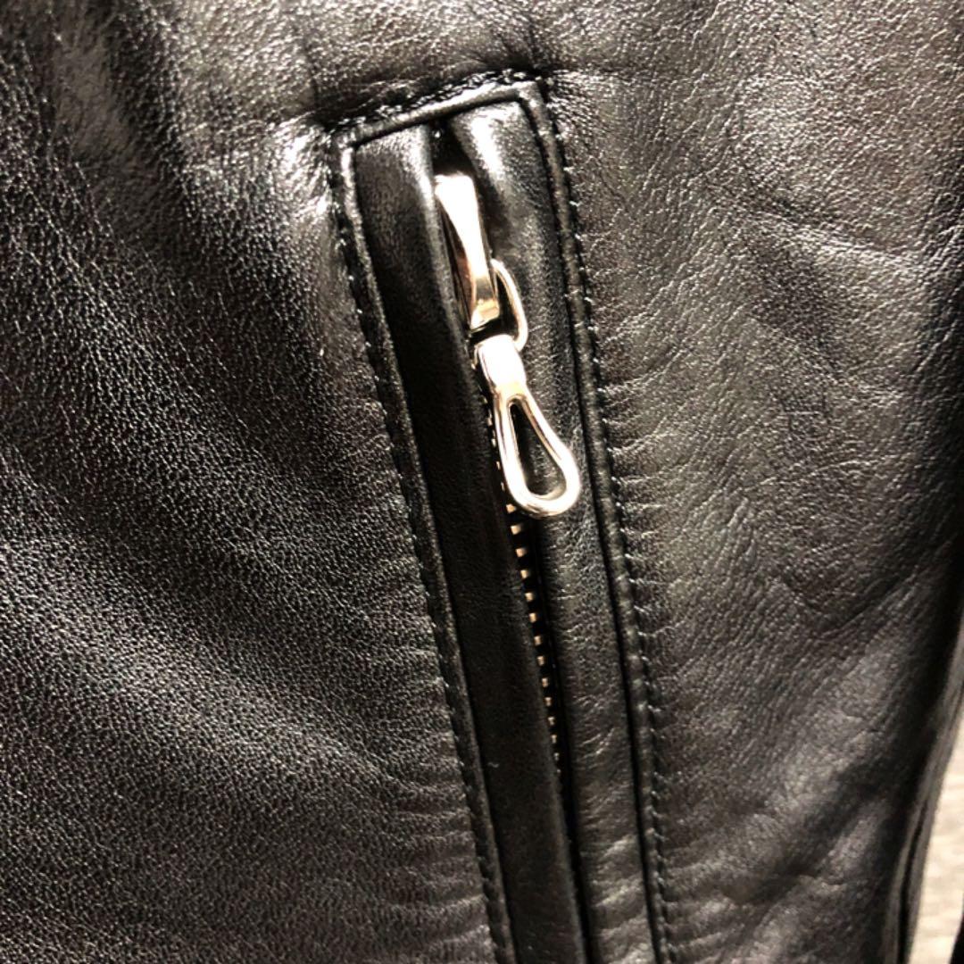 LITHIUM HOMME リチウムオム レザーシングルライダースジャケット