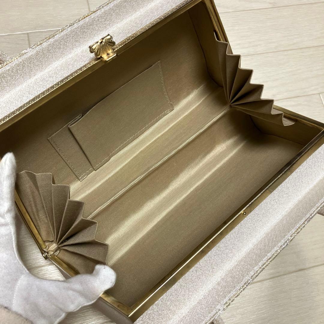 《未使用》和装バッグ　帯地　淡いゴールド