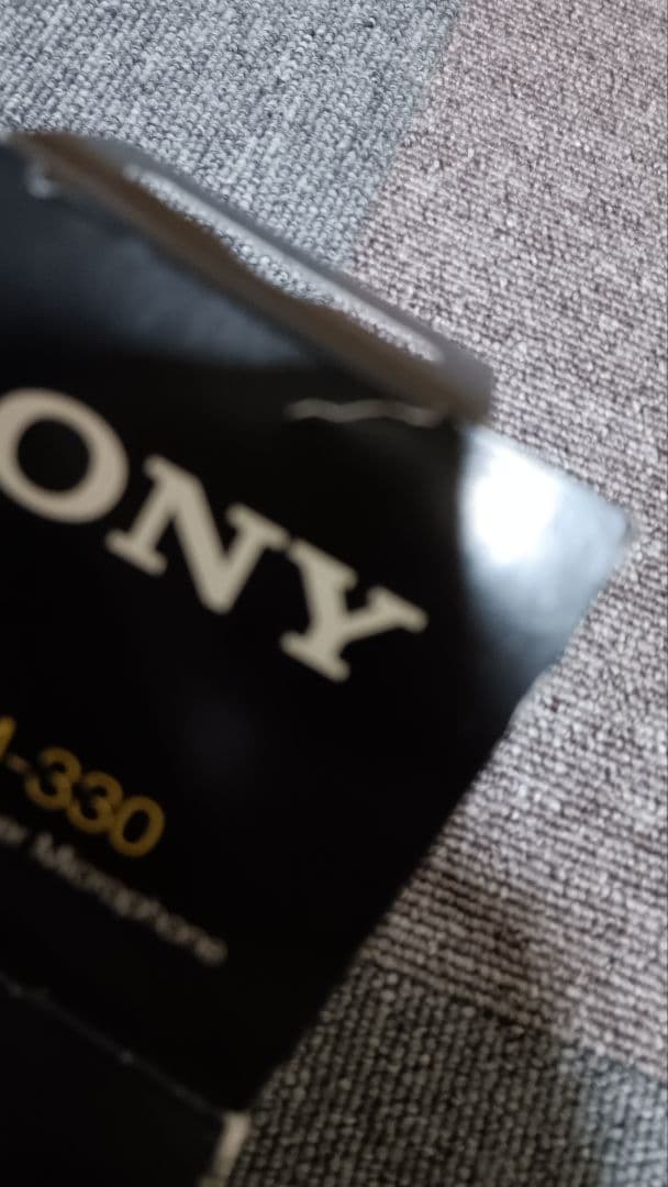 【未使用】SONY ECM-330 エレクトレットコンデンサーマイク