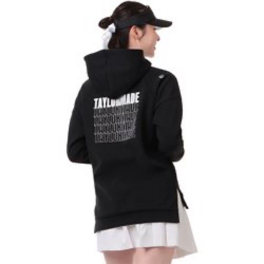 【TaylorMade】新品✨M フード付きロゴトレーナー　スリット付き　秋冬