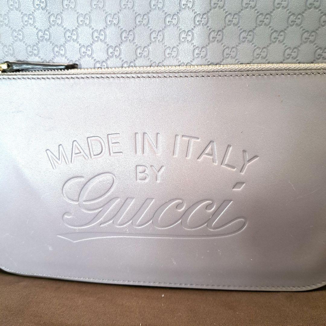 ✨️美品✨️ GUCCI グッチ GG マイクロシマ ポーチ付 バックラベンダー
