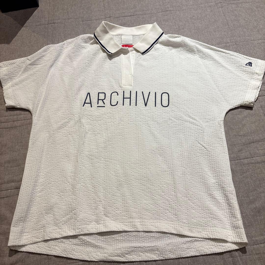 ARCHIVIO ✖️NEWERR ポロシャツ 38 ホワイト