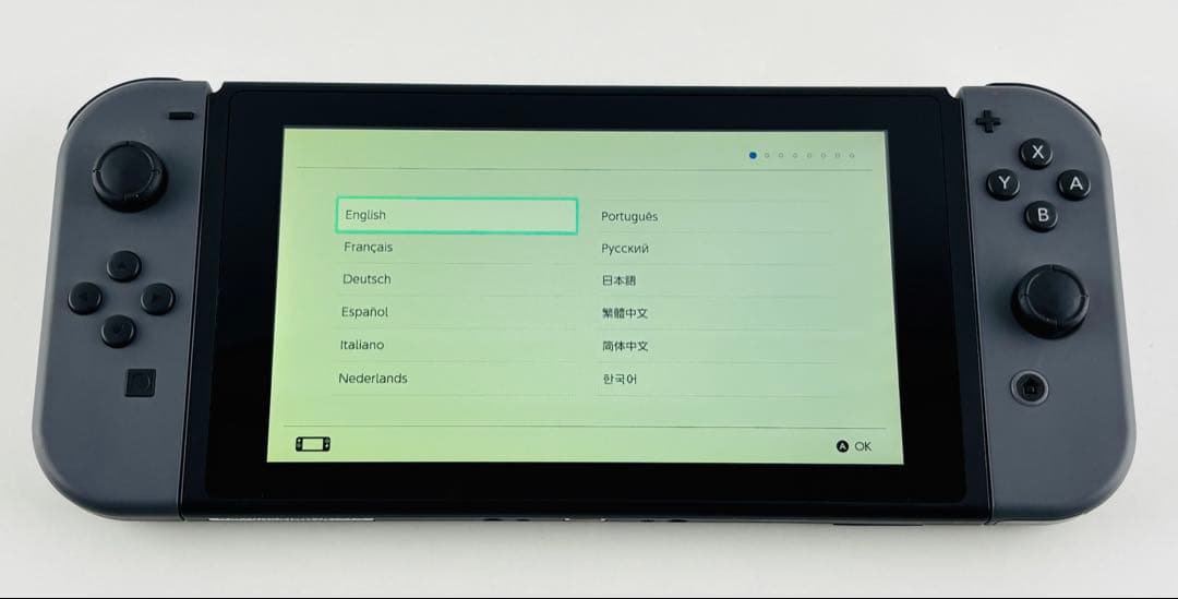 美品 ニンテンドー スイッチ グレー 本体 swich 箱付き 完備品 任天堂