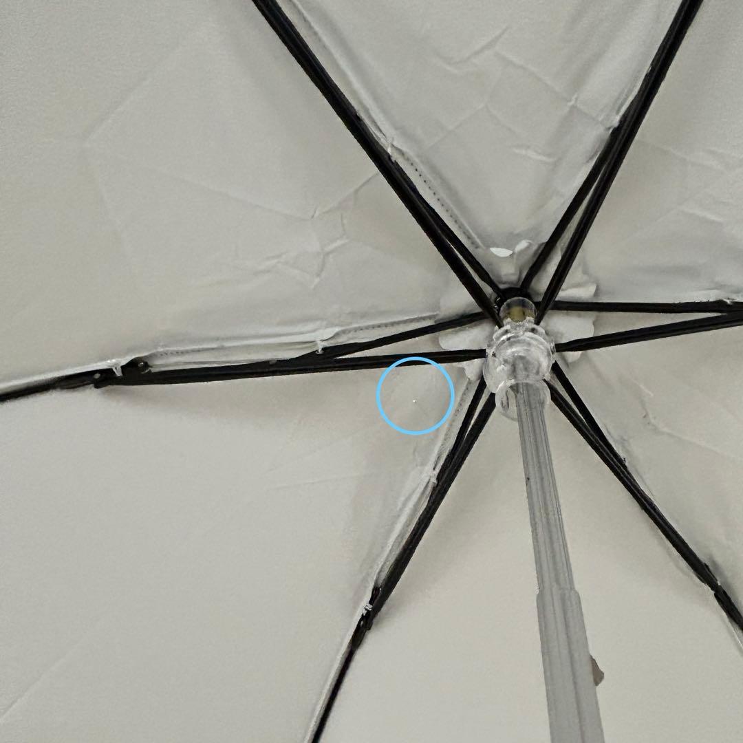 新品未使用　フルラ　晴雨兼用　日傘　遮光　軽量　スライド式　チェーン柄