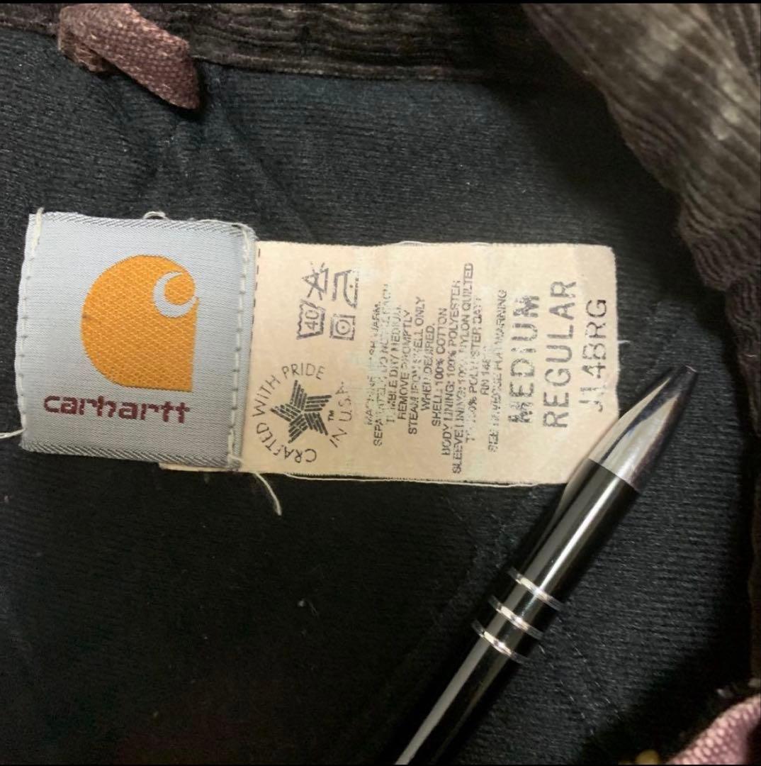 激レア　carhartt カーハート　デトロイトジャケット　ワインレッド