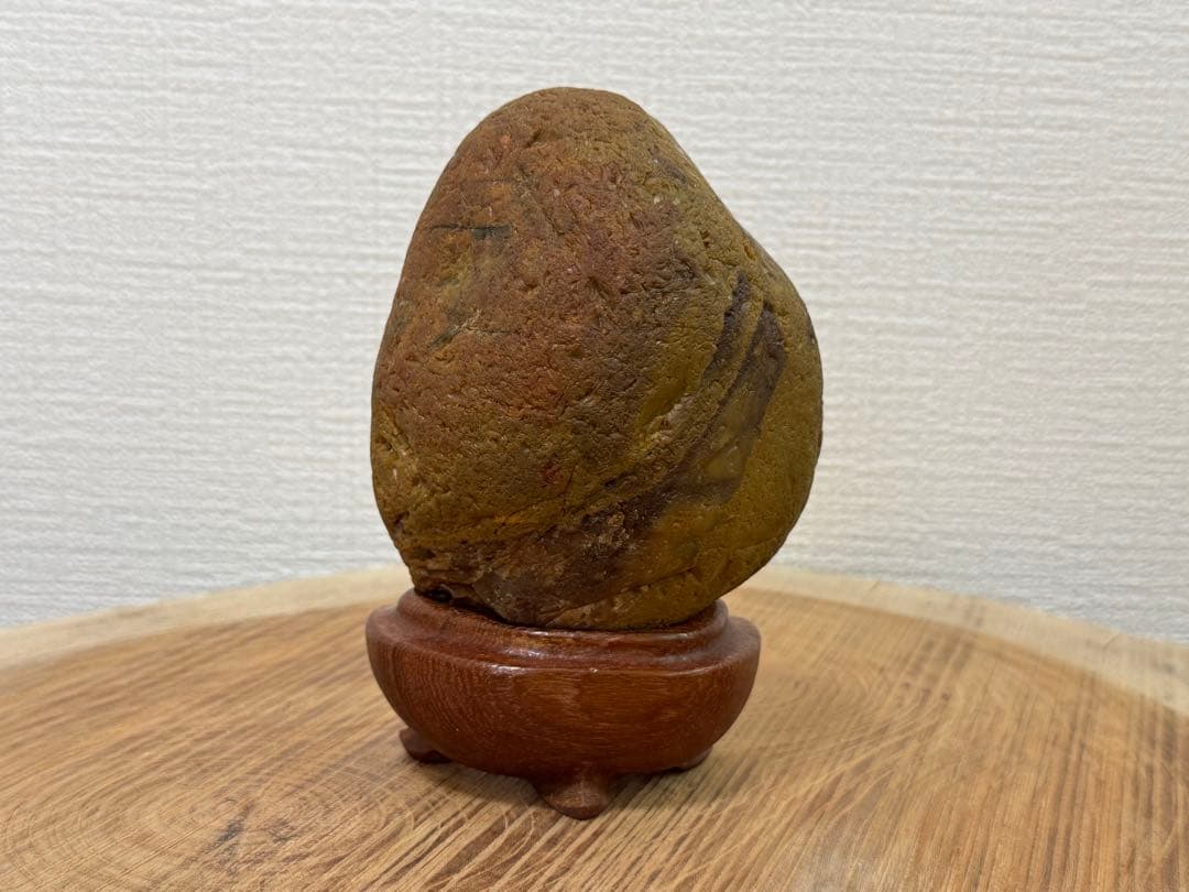 土岐石 高品質 珍石 ジャスパー 鑑賞石 卵型 水石 自然石 五色石 天然石