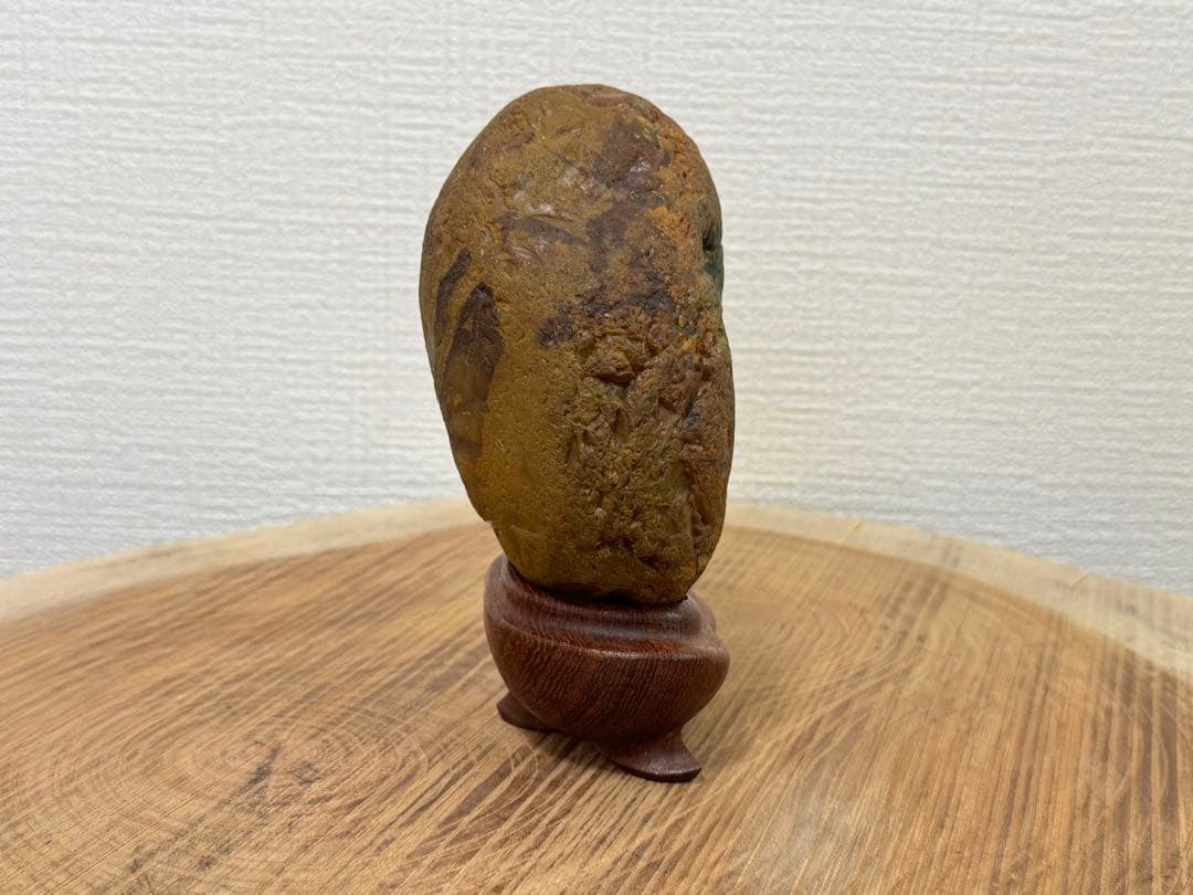 土岐石 高品質 珍石 ジャスパー 鑑賞石 卵型 水石 自然石 五色石 天然石