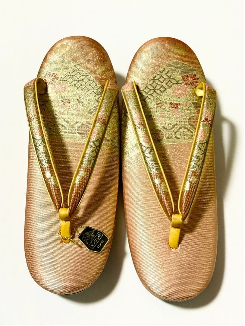 【超美品】高級キンワシ印　和装バッグ草履セット　桐箱入り　他計2点セット