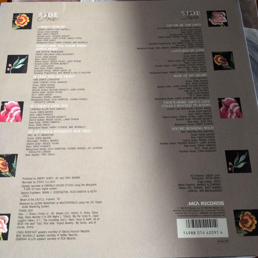 洋楽 Nicolette Larson Ride On My Heart LP
