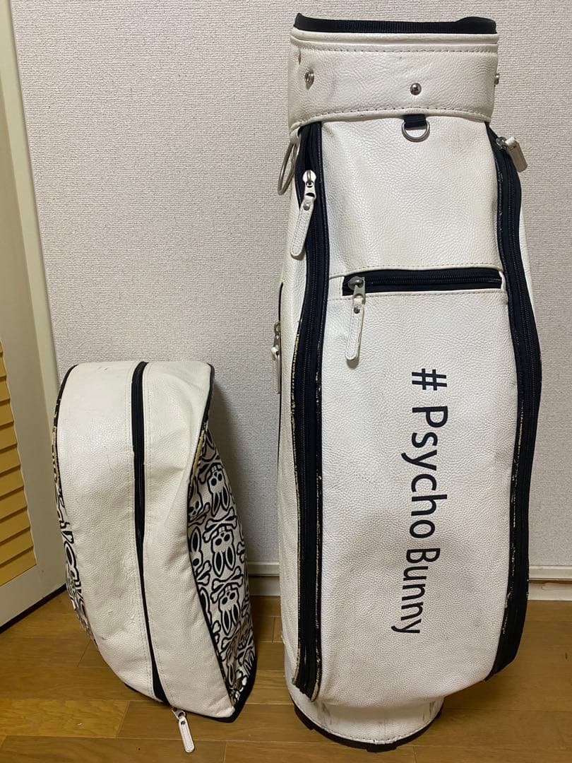 ※まるまる※Psycho Bunny キャディバッグ　総柄