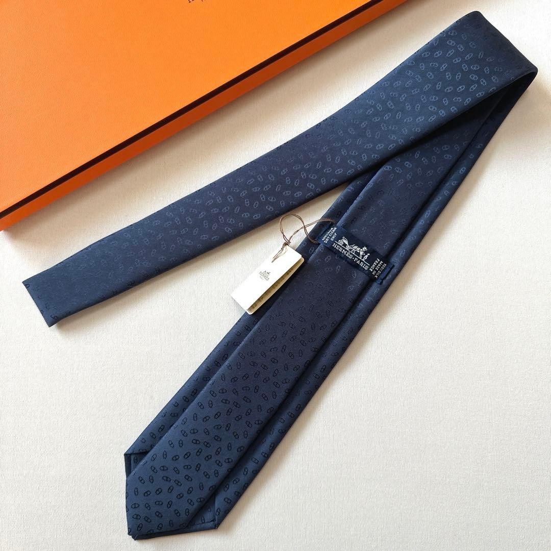 エルメス ネクタイ H織りタイ《ファソネ・マイヨン》新品 未使用