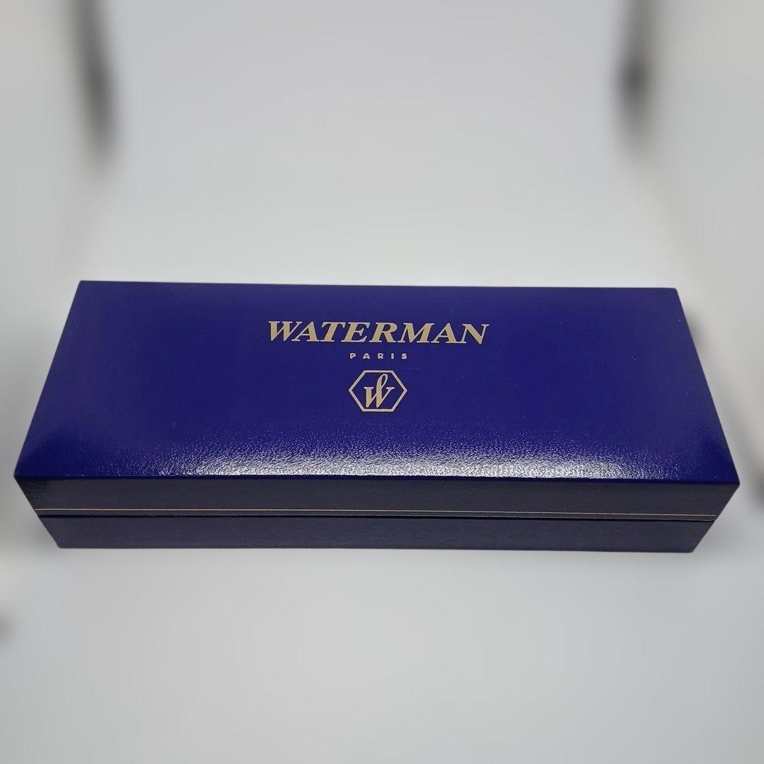WATERMAN エキスパート青と黒のまだら模様　ボールペン